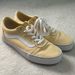 Pastel Yellow Old Skool Vans (US Women’s Size 9)